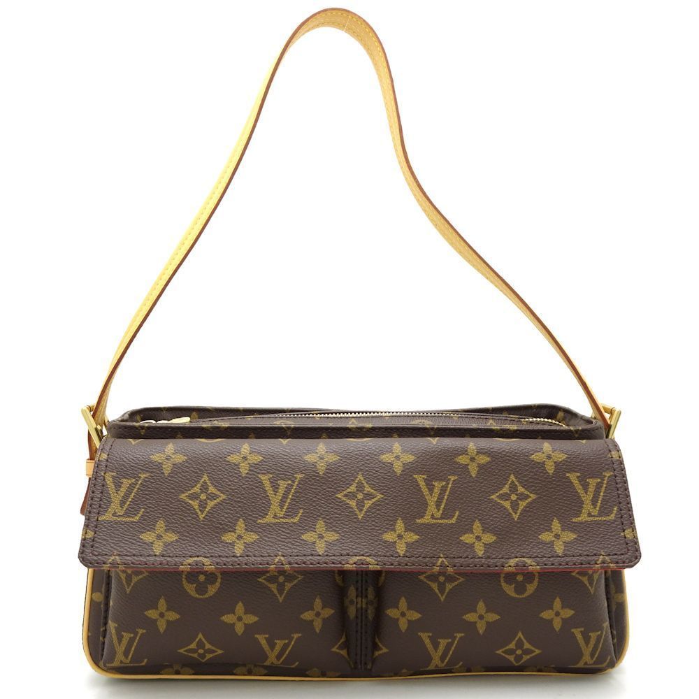 Louis Vuitton Monogram Viva Cite MM Shoulder Bag Brown